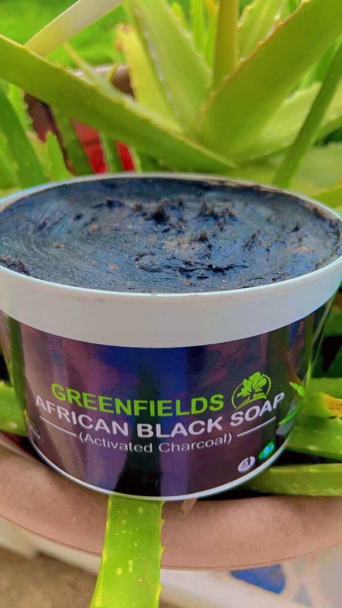 Activated charcoal black soap