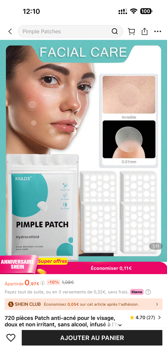 Patch Anti-Acné Invisible