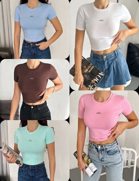 T-shirt crop top pour femmes