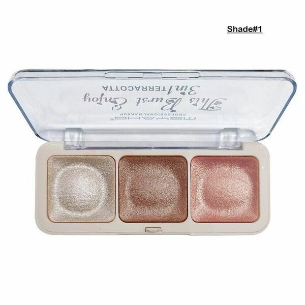 MSYAHO Terracotta Blush 3 IN 1 Shade Blush Palettes For Girl