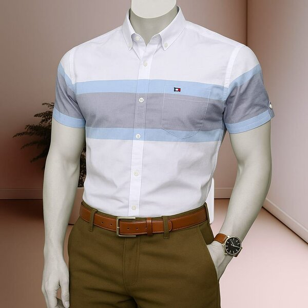 Chemise élégante à manches courtes