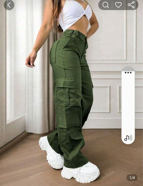 Pantalon cargo femme tendance