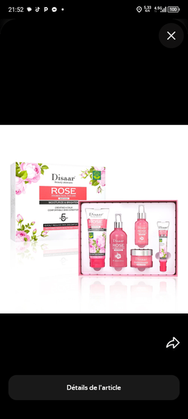 Set beauté Disaar Rose
