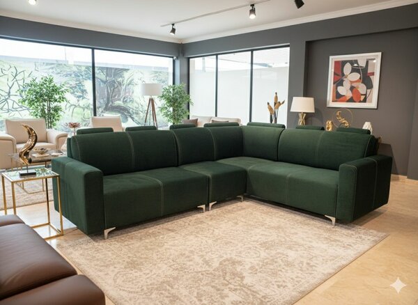 Salon vegas d'angle 6 places