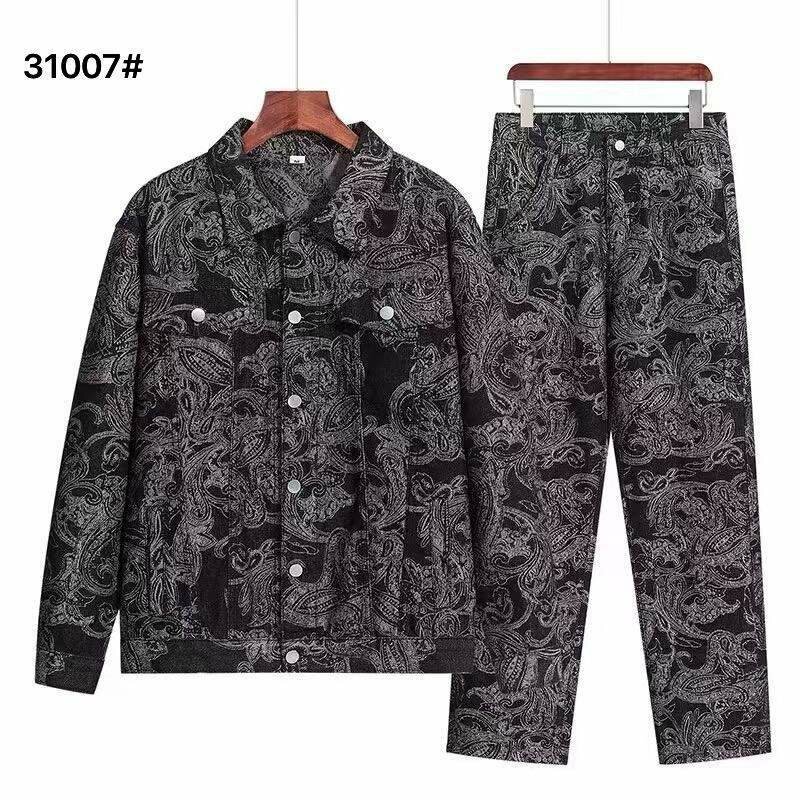 Ensemble veste et pantalon homme à motifs