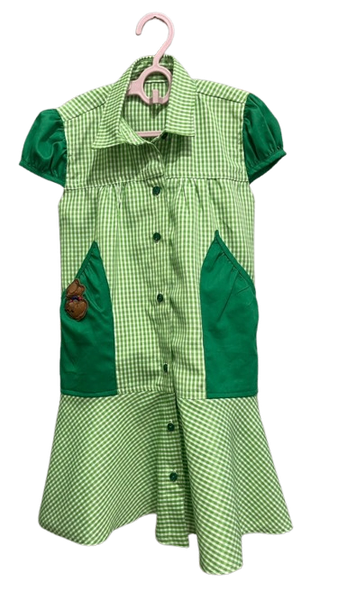 Robe ecole maternelle vert