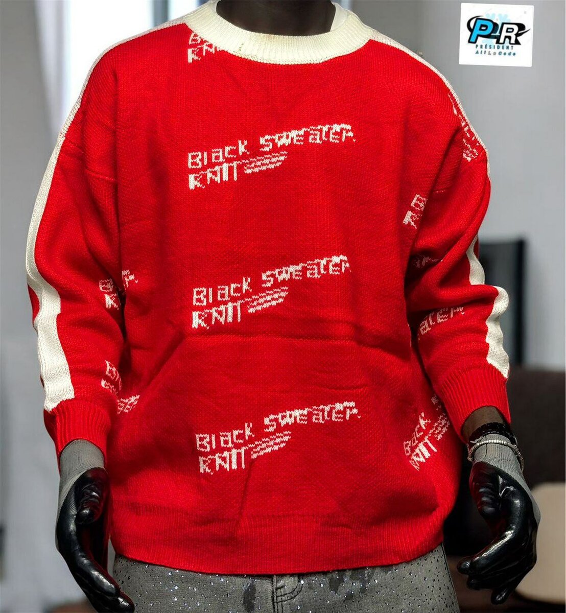 Pull en tricot unisexe tendance