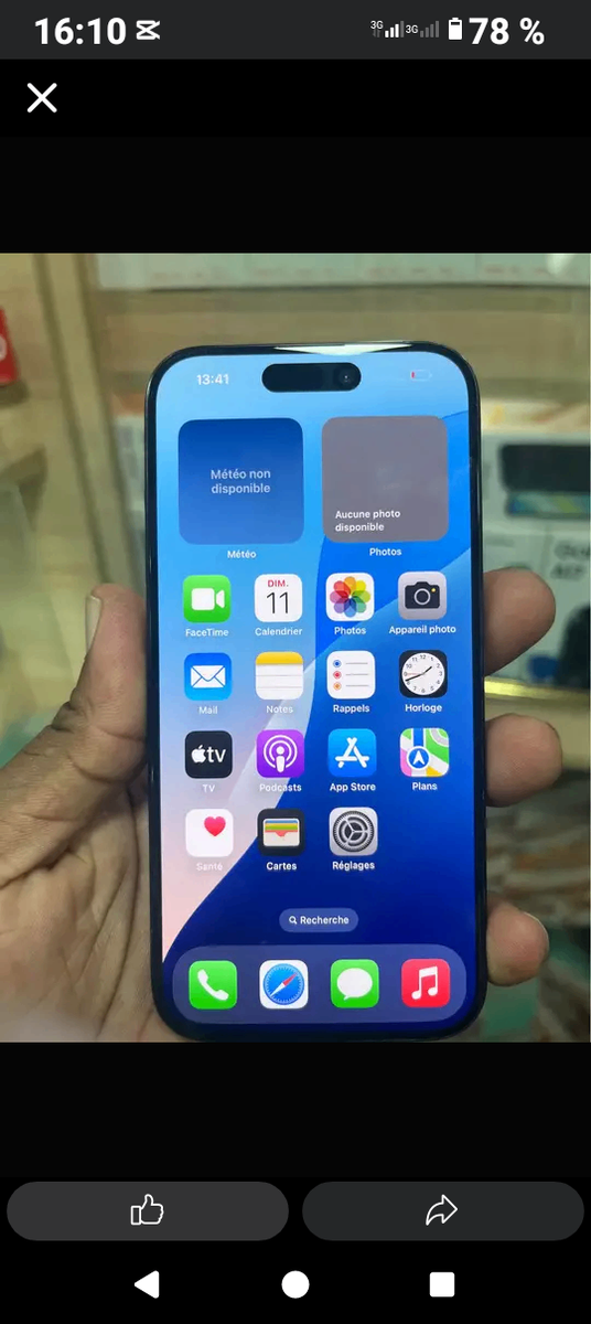 Smartphone moderne 128 Go