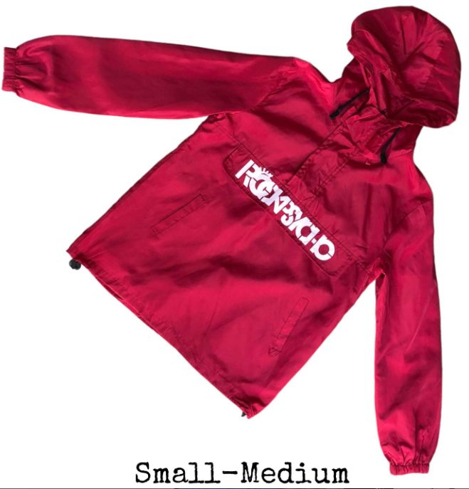 Red windbreaker