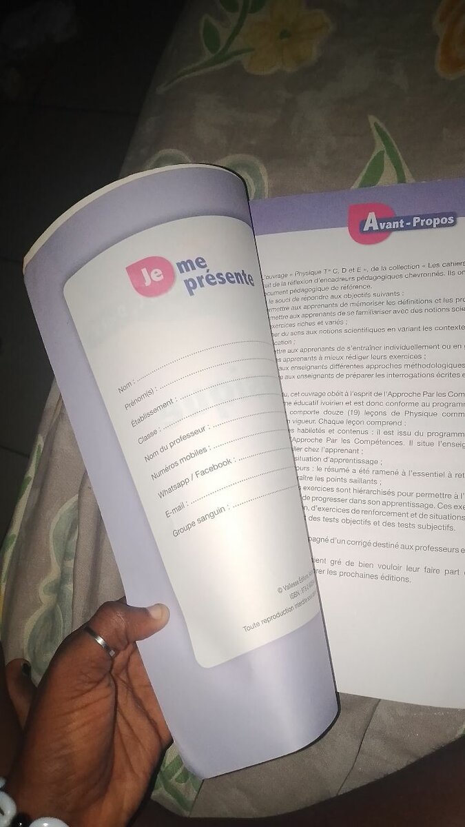 Livre Physique Termes Résumé