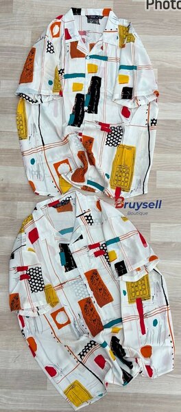 Chemise Homme Graphique Colorée