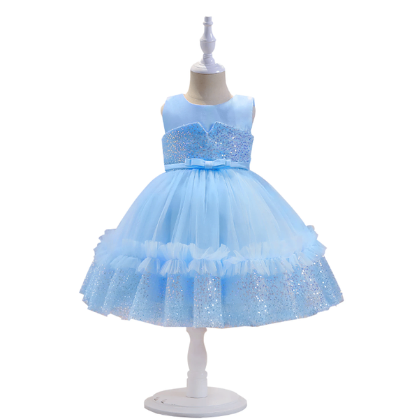 Robe princesse bleue fillette