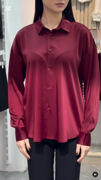 атласная рубашка