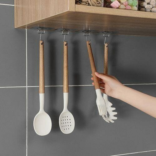 5 Gros crochets mural collant