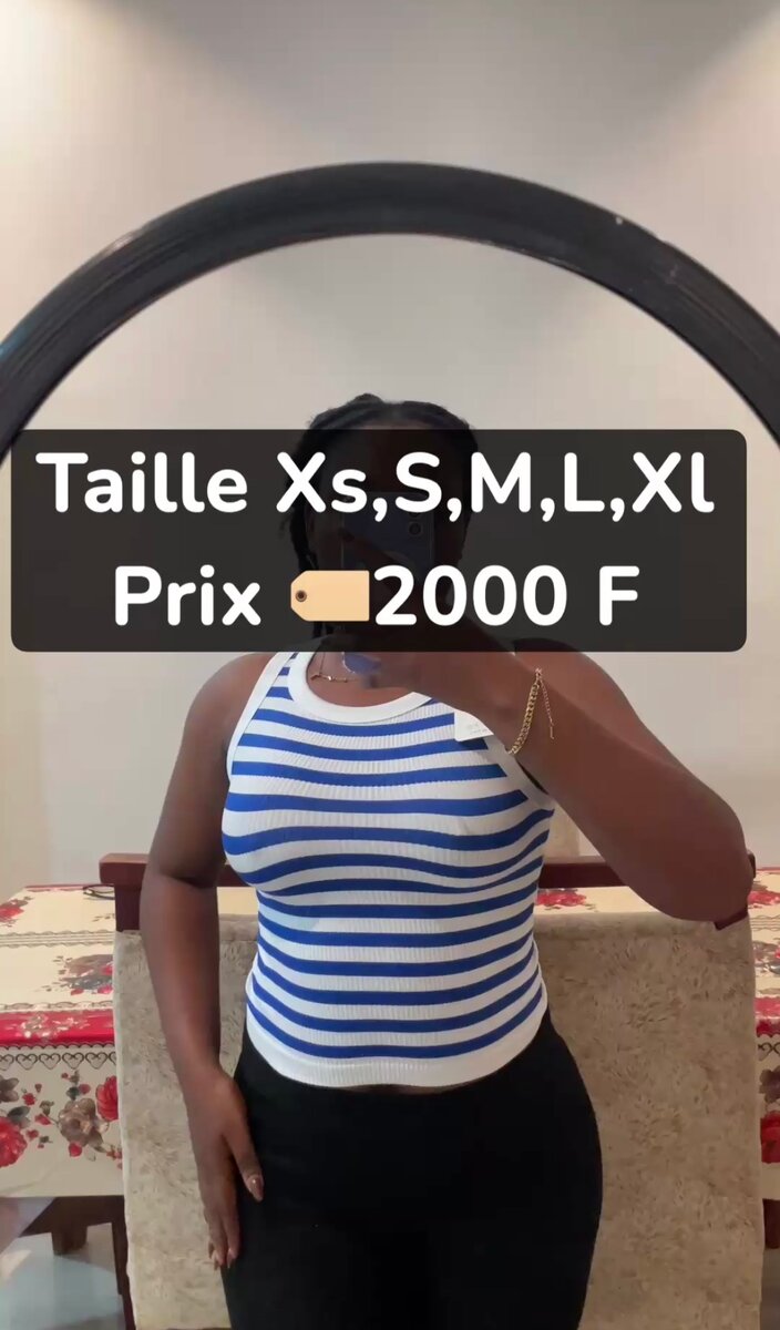 Débardeur Rayé Femme