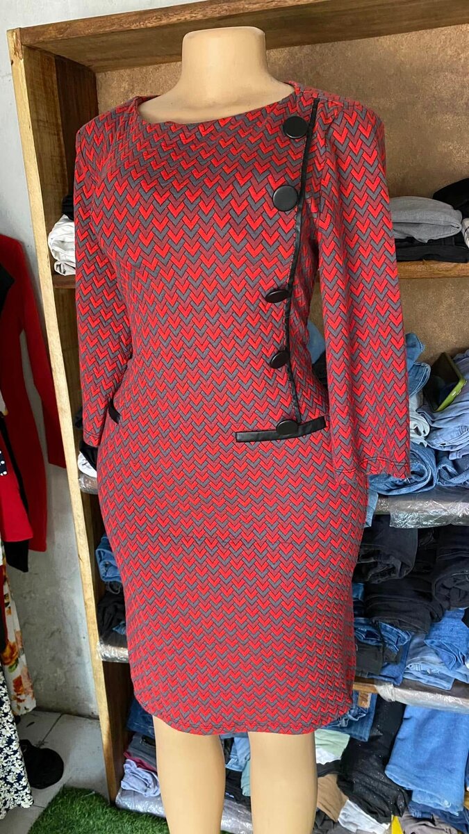 Beautiful and comfortable women's dress with pattern