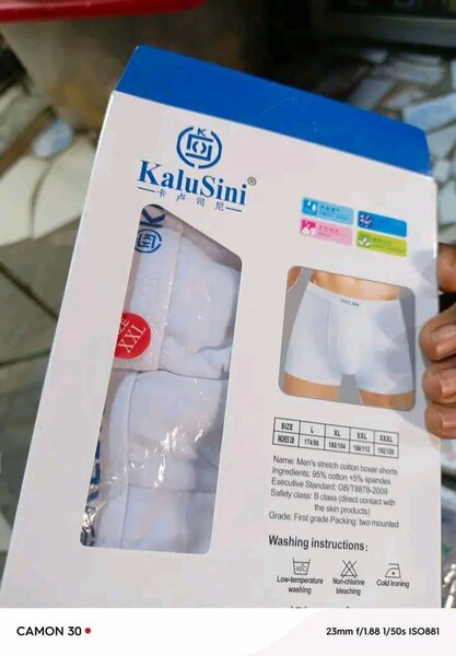 Boxers homme KaluSini coton