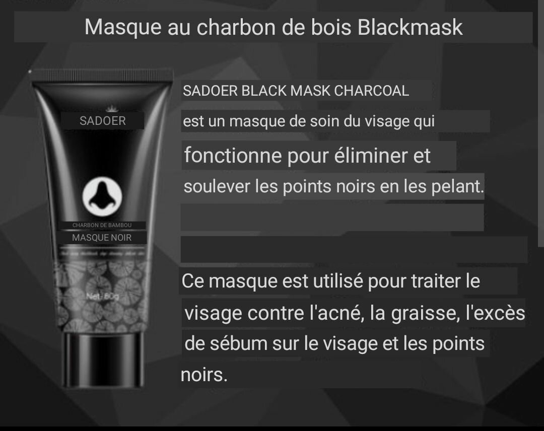 Masque  peeling degraissant