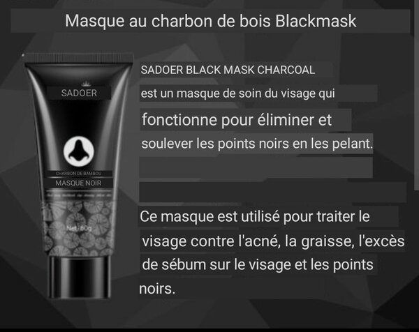 Masque  peeling degraissant