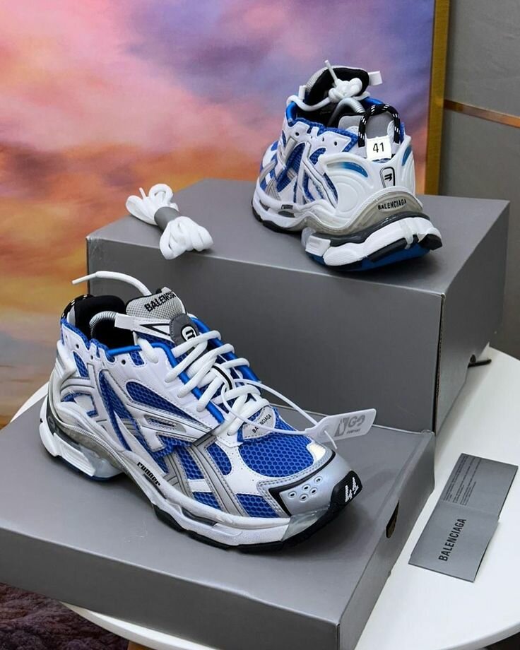 Baskets Balenciaga Track Blue