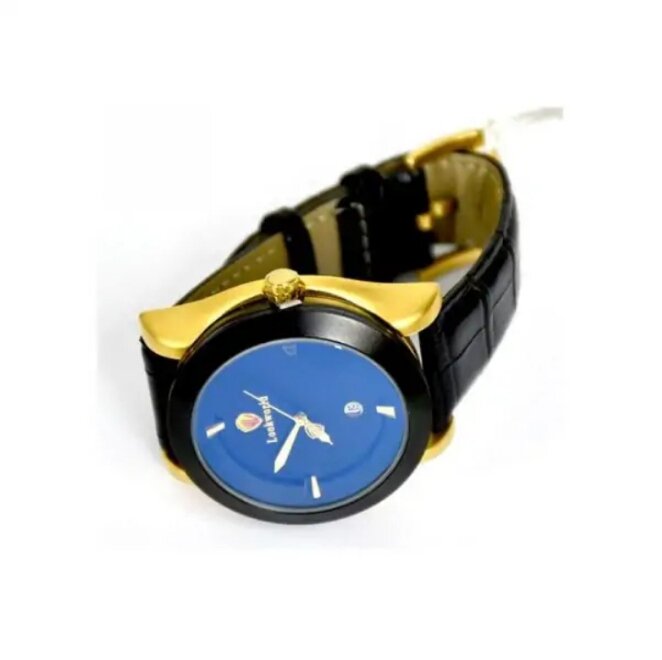 Montre élégante homme bleu noir