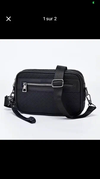 Sac bandoulière noir élégant