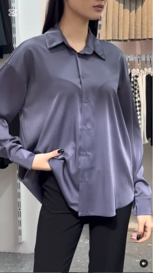 атласная рубашка