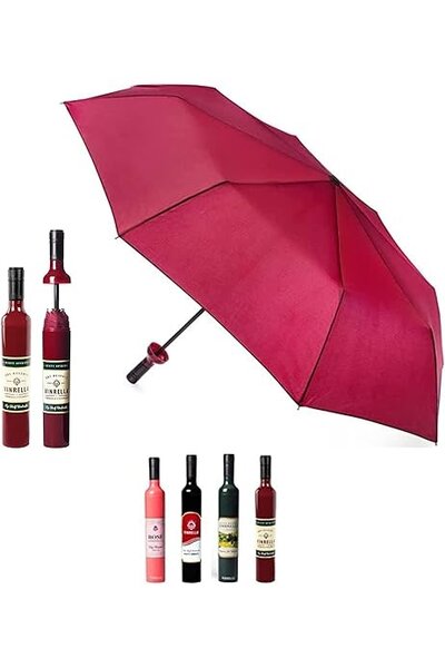 Wine bottle umbrella