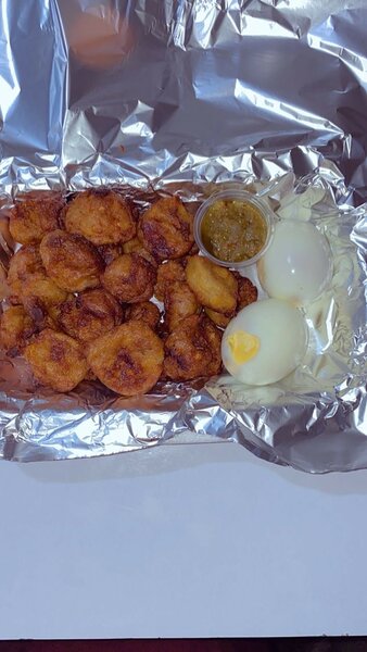 Repas de Plantains et Oeufs