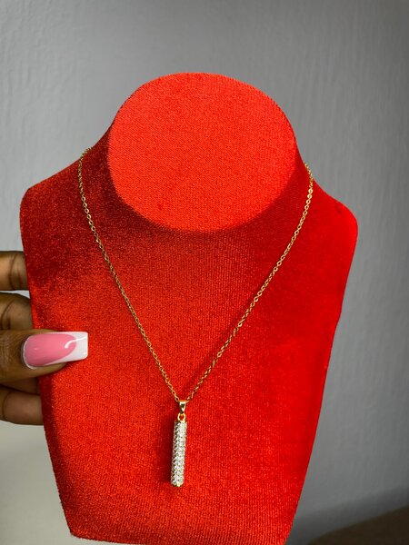 Collier élégant en argent et or