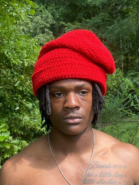 Bonnet en crochet fait main