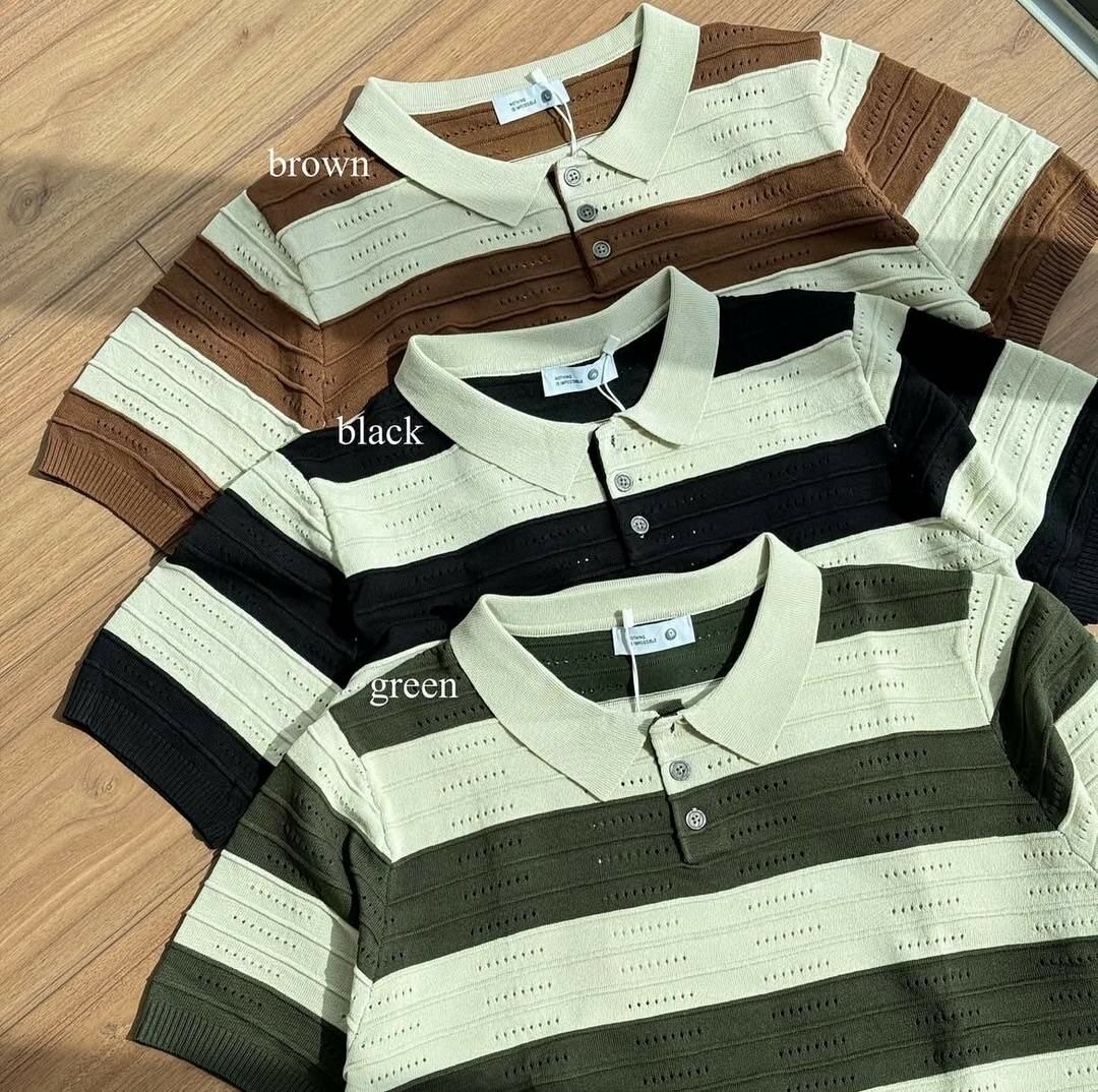 Polo rayé pour homme