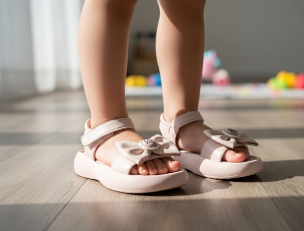 Sandales pour bébé avec nœud