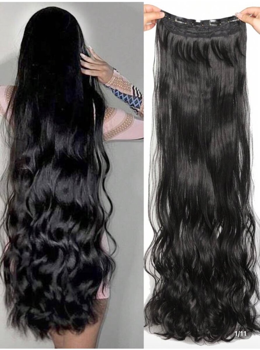 Extensions cheveux naturels noirs