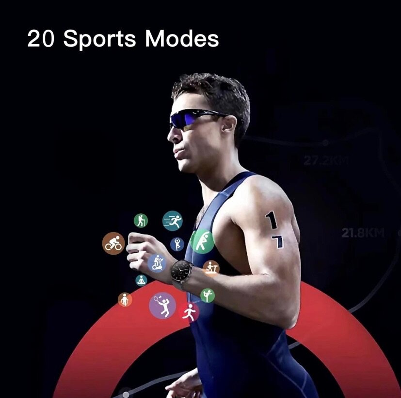 Montre connectée pour femmes et hommes avec fonction télépho