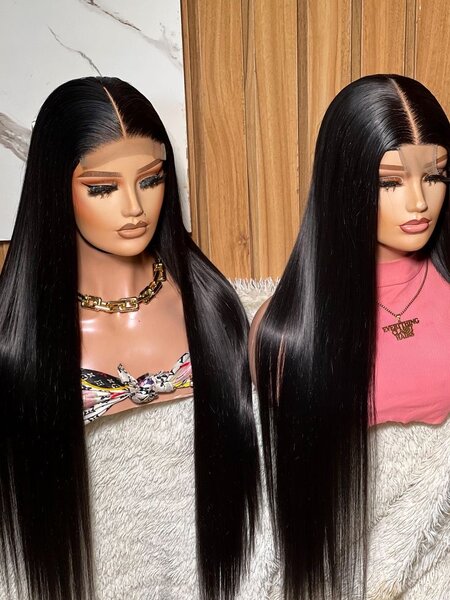 Perruque longue en soie