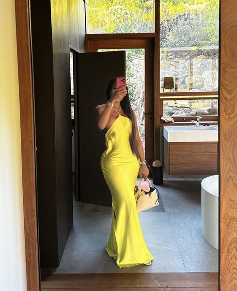 Robe Longue Élégante Jaune