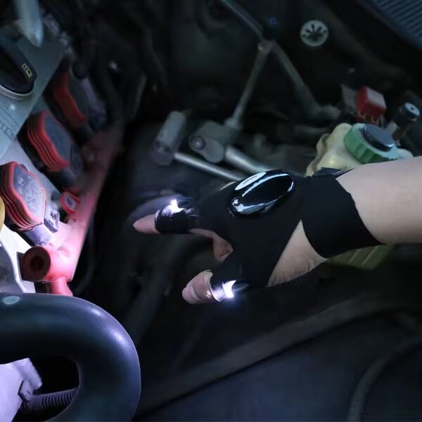 Gants LED de travail main libre