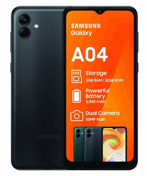 Samsung A04 32gb, 3gb Ram