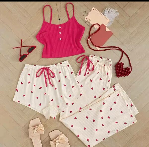Ensemble pyjama cœur chic