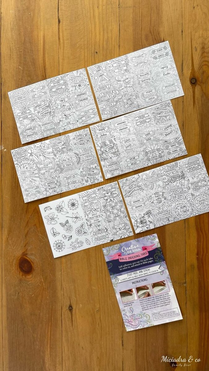 Coloring Bible Index Tabs (Anglais)