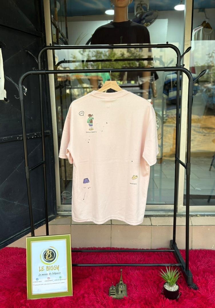 T-shirt rose décontracté