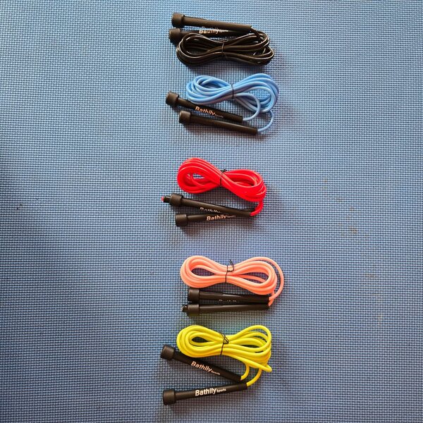 Corde à sauter fitness jaune