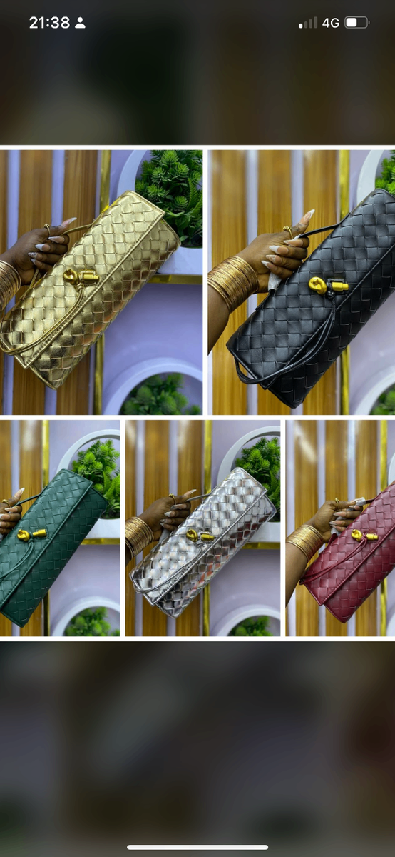 Pochette tissée élégante