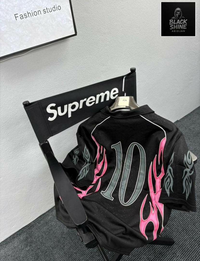 Maillot Noir Flamme Homme