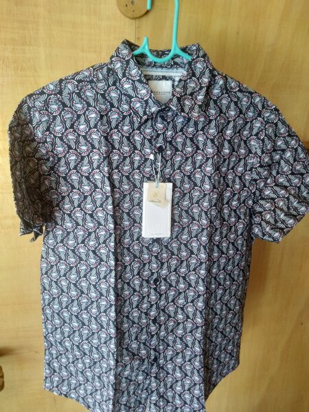 Denim & flower shirt