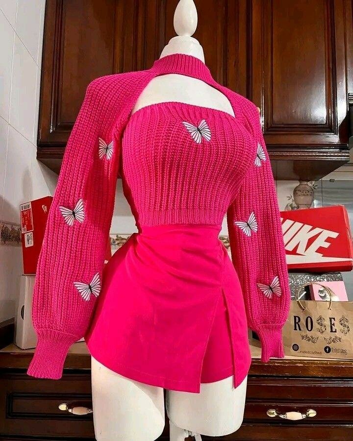 Pull Chemise Papillon Élégant