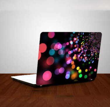 Colorful Light Laptop Back Skin Sticker -Laptop Back Skin-Laptop Skin Vinyl Sticker Decal, 14.6 15 15.4 15.6 inch Laptop Skin Sticker Cover For All Laptops