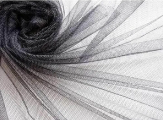 Soft Net Fabric, black color