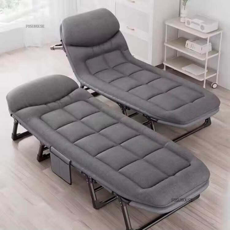 Lit pliant confort gris